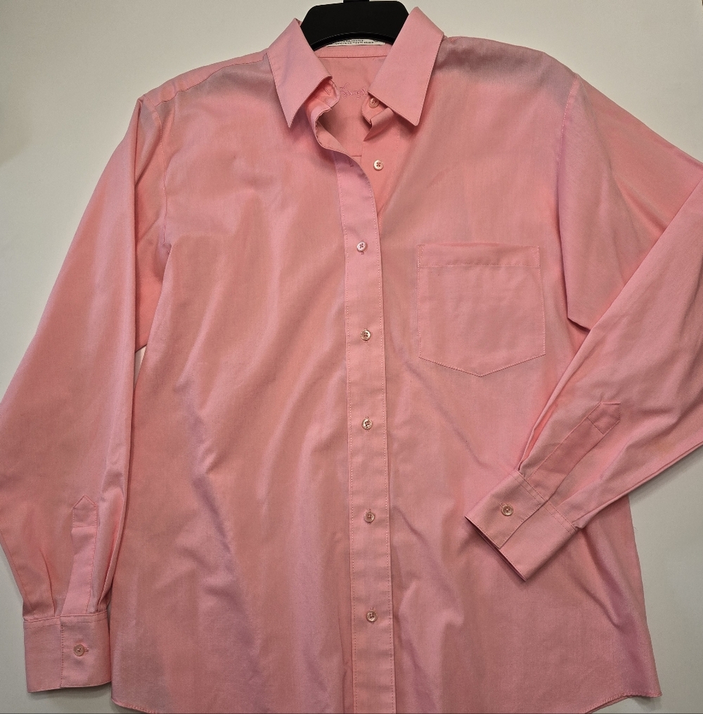 Foxcroft Pink Button Down Dress Shirt